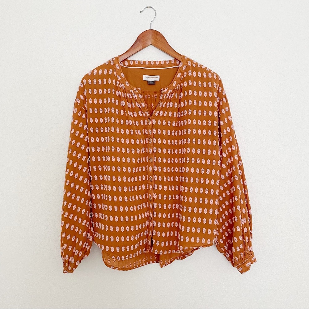 Pilcro By Anthropologie Textured Button Up Blouse… - image 2